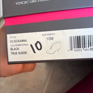 Side 10 Vince Camuto Black True Suede Shoes